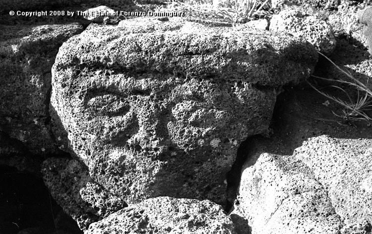 ORO_096.jpg - Easter Island. 1960. A makemake petroglyph in Orongo.